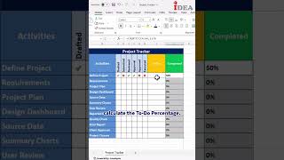 Build a Project Tracker in Excel with Progress Bars and Icon Set | #excel #excelproject