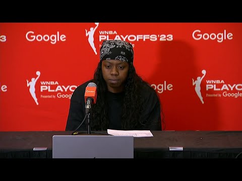 Arike Ogunbowale, Natasha Howard After Game 2 Loss Of The WNBA Semis, Las Vegas Aces vs Dallas Wings
