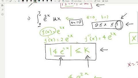 Approximate Integration-Finding K in an error bound formula problem I-Lesson-14