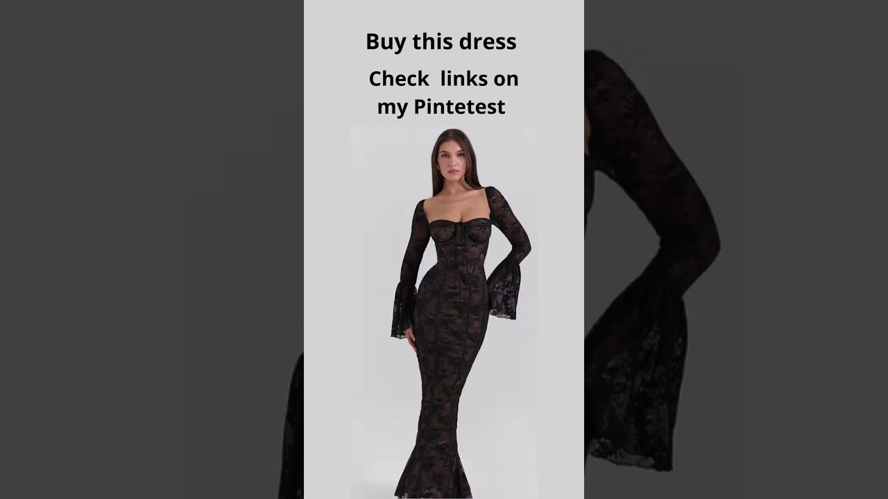 Black Lace Maxi Dress Outfit Ideas