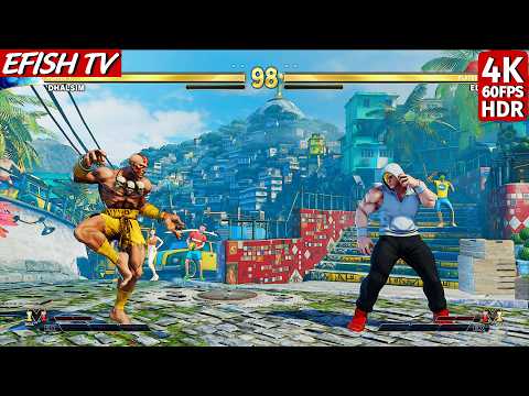 Dhalsim vs Ed (Hardest AI) - Street Fighter V