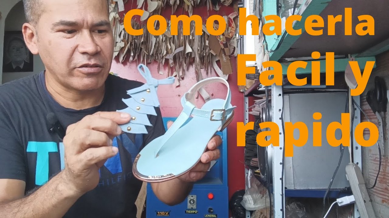 Sandalia plana paso a paso