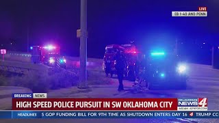 Police pursuit ends with two in custody, car in river