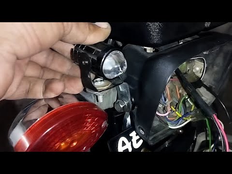 Mini drive fog light installation @& bike repairing - YouTube