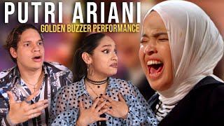 Indonesia Has A New Star! Waleska & Efra react to Putri Ariani America's Got Talent Audition