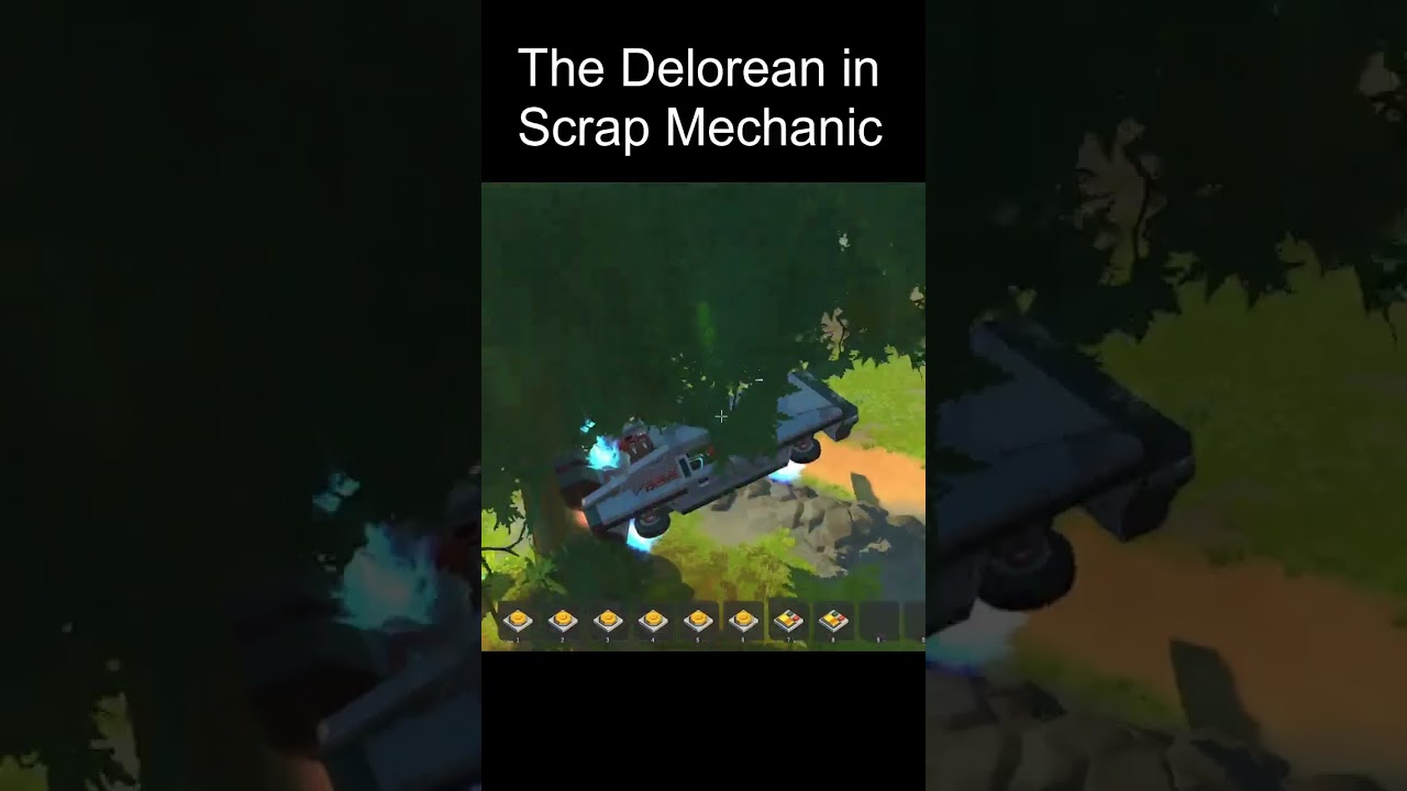 Scrap mechanic MODS The DeLorean from Back to the Future
