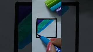 Full Square shape filled with different colours drawing #shorts #satisfying Update