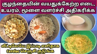 Homemade Aval Pottukadalai Cerelac In Tamil / Aval recipes for babies in tamil