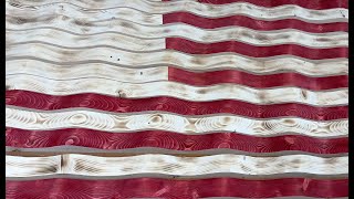 Wooden Wavy Flag Build