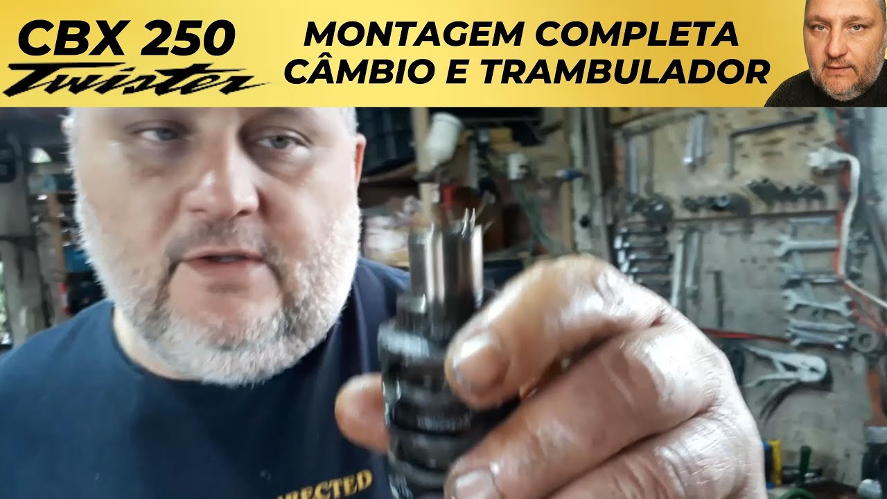MONTAGEM COMPLETA DO MOTOR DA TWISTER 👍(CÂMBIO) 😎(PARTE 03)