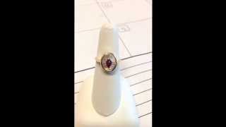 Ruby & Diamond Ring in 14k Yellow Gold