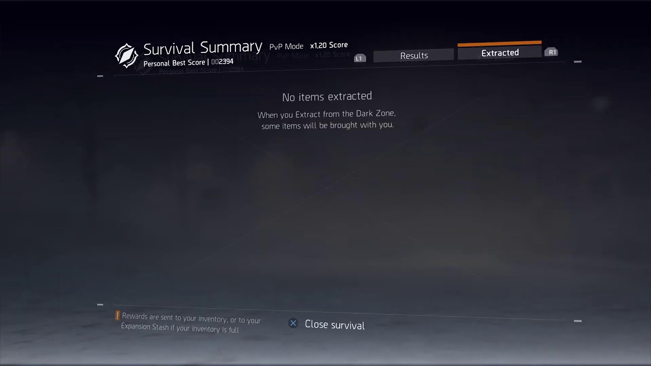 The Division Survival Fest No HUD🌃🌨️