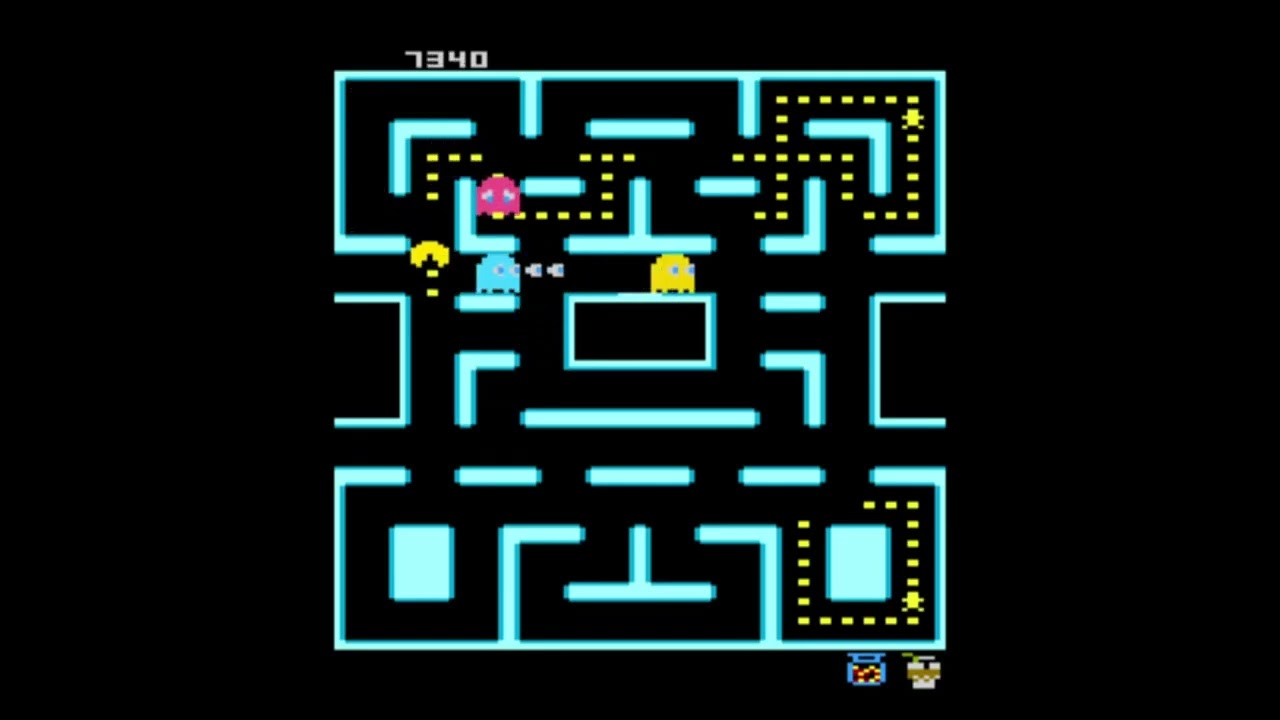 Waka Waka [hack](Atari 7800, NTSC). Milkshak 2. Score: 16 270 #pacman #atari #retrogaming #atari7800