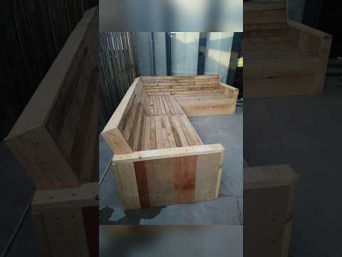 Садовый диван из дерева как сделать ?