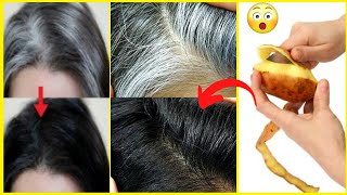 GRAY HAIR TURN TO BLACK HAIR NATURALLY IN JUST 4 MINUTES PERMANENTLY ||  WHITE HAIR TO BLACK HAIR