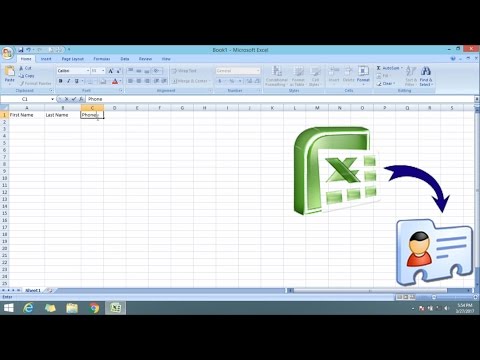 How To Convert Excel To VCard (VCF)