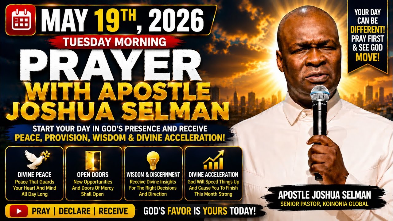 TUESDAY MORNING PRAYERS: Pray This First To See God Move | Apostle Joshua Selman