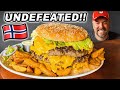 Norway S Undefeated King Of All Burgers Triple Cheeseburger Challenge Norway S Undefeated King Of All Burgers Triple Cheeseburger Challenge