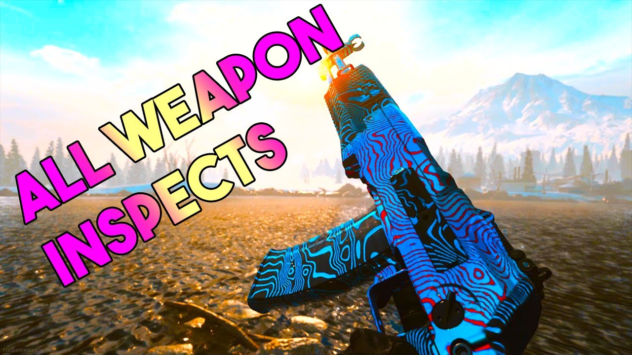 All Weapon Inspects with Damascus Call of Duty Modern Warfare YouTube