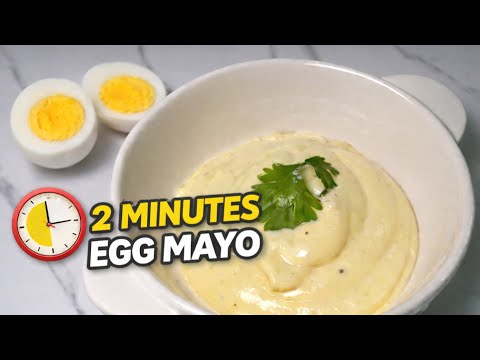 Perfect Egg Mayonnaise in 2 Minutes | Creamy Homemade Mayo | No Fail