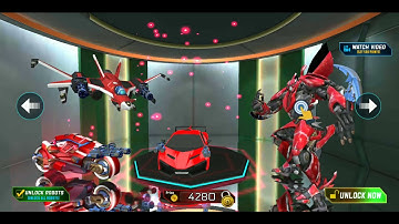 Jet Robot Car Transformation Game