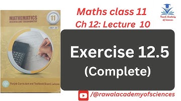 Ex 12.5 (Complete) Application of Trigonometry | F.Sc 11th class maths |Punjab Boards, Federal Board
