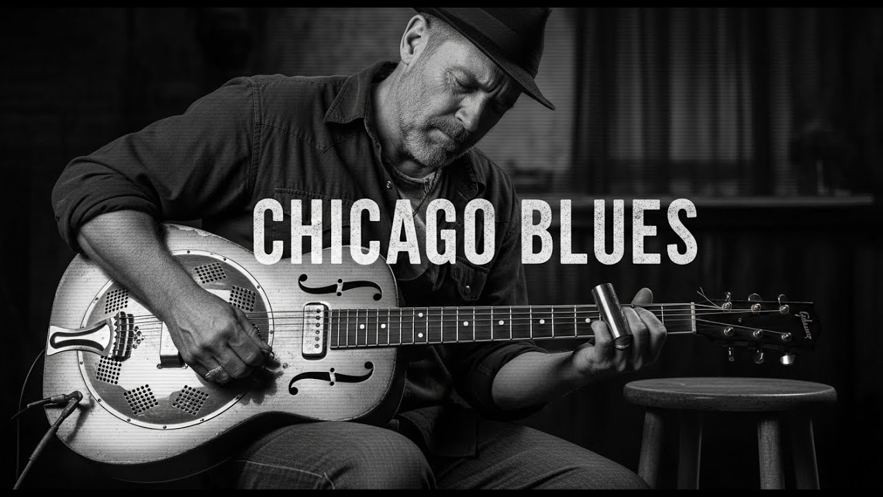 Neon Sign Glow Chicago Blues Vibes