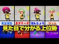 見た目で分かるスプラ上位勢たち【スプラトゥーン2/Splatoon2】