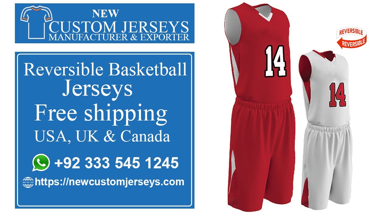 custom reversible basketball jerseys canada