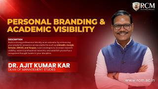 Day 5 | 5-Day FDP Program | Personal Branding & Academic Visibility: Build Your Research Presence
