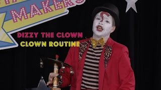 Dizzy the Clown clowns around!