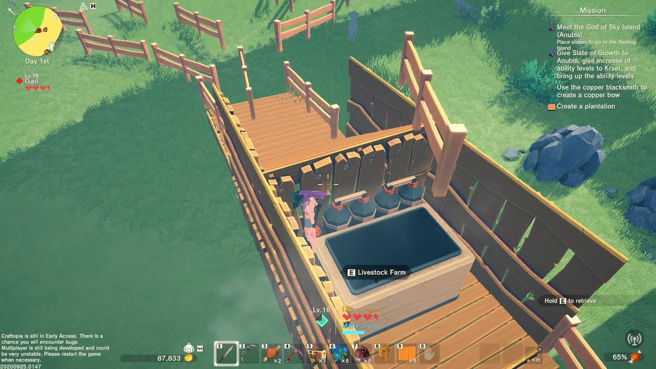 Craftopia - Passive trap, turns sheep and cows in to a easy 55,100 Gold with minimum effort.