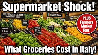 The REAL Cost of Groceries in Italy (No Guesswork!). Plus a Farmers Market Haul in Tuscany!