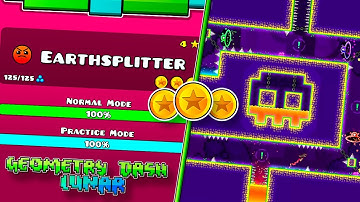 "Earth Splitter" [All Secret Coins] by @GenaMorphosis | Geometry Dash: Lunar [2.2]
