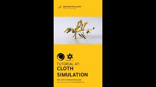 Cloth Simulation - Cinema 4D Tutorial #shorts