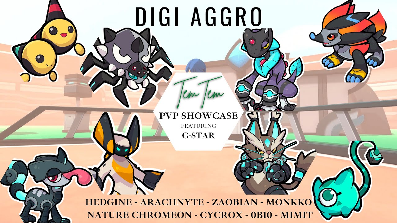 Aggro Digital Showdown | 1300 TMR Competitive Highlight | TemTem PvP Gameplay.