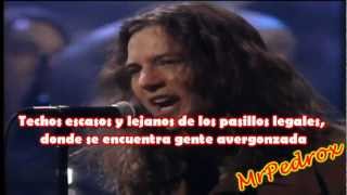 Pearl Jam-Even Flow Subtitulado al español chords