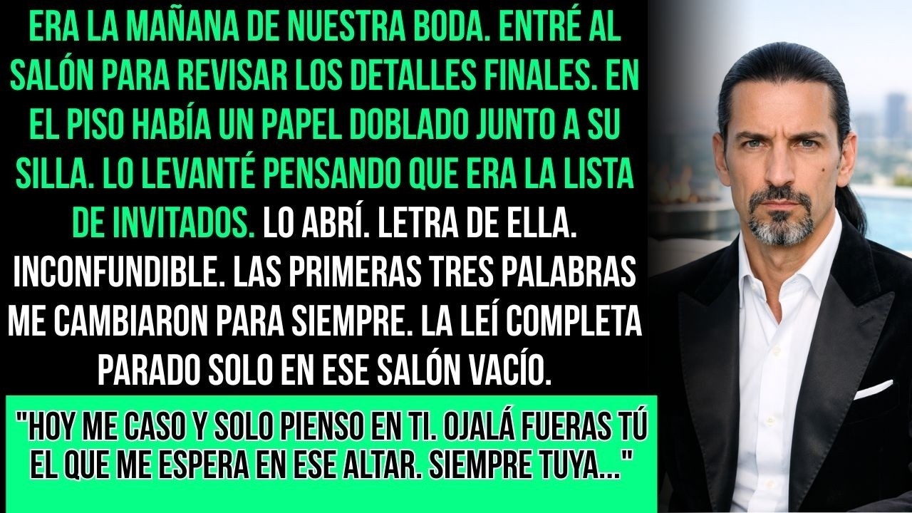 El Día De Mi Boda Encontré Una Carta Suya En El Suelo   Hoy Me Caso Pero Solo Pienso En Ti