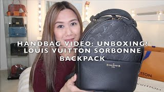 Louis Vuitton Monogram Empreinte Sorbonne Backpack Dark Blue