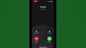 Screen record of Iphone 14 incoming call