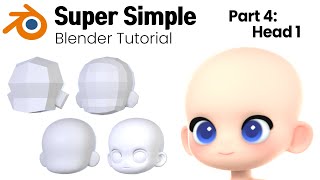 Famous Blender Character Modeling Tutorial | 04 Head Part 1 Wealth