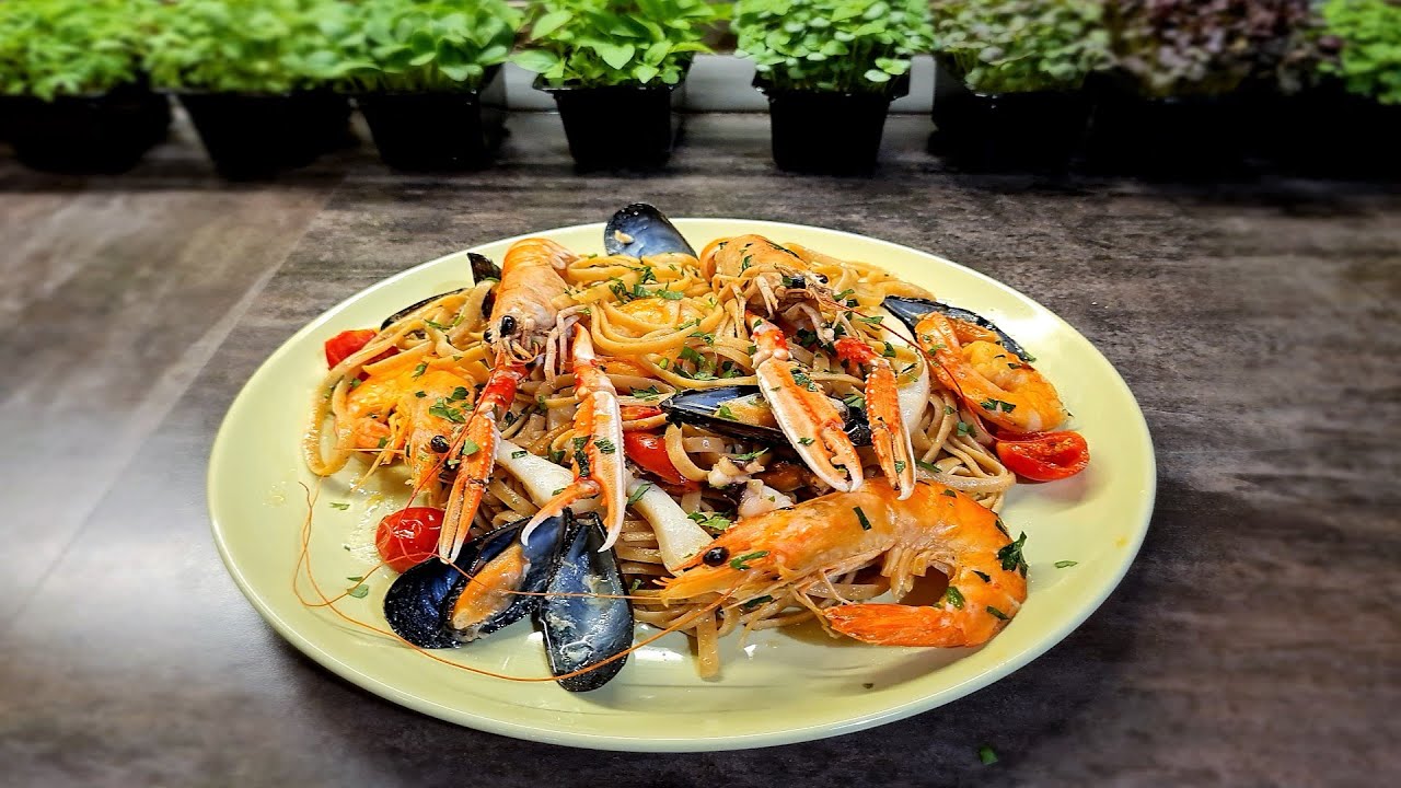 Spaghetti allo SCOGLIO ⭐ SEAFOOD spaghetti ⭐ Spaghete cu fructe de mare ⭐