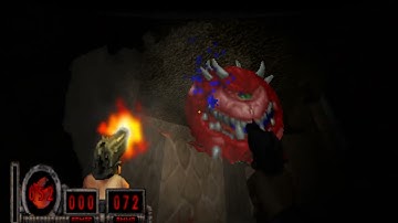 Doom 2 going down map 18 -  ultra crispy and vanilla doom plus