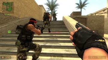 Counter Strike Source Dust 1 Bots #19 Just Only Sniper Rifles