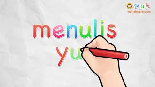Belajar menulis huruf q -