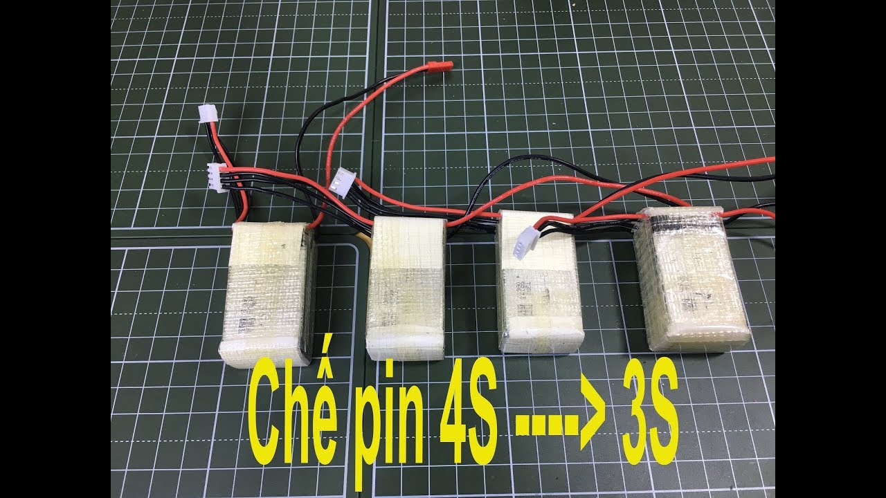 Cách tách pin lipo từ 4s thành pin 3s - YouTube