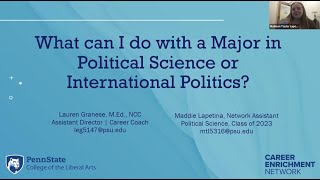 LACW 2023: What can I do with a major in Political Science or International Politics?