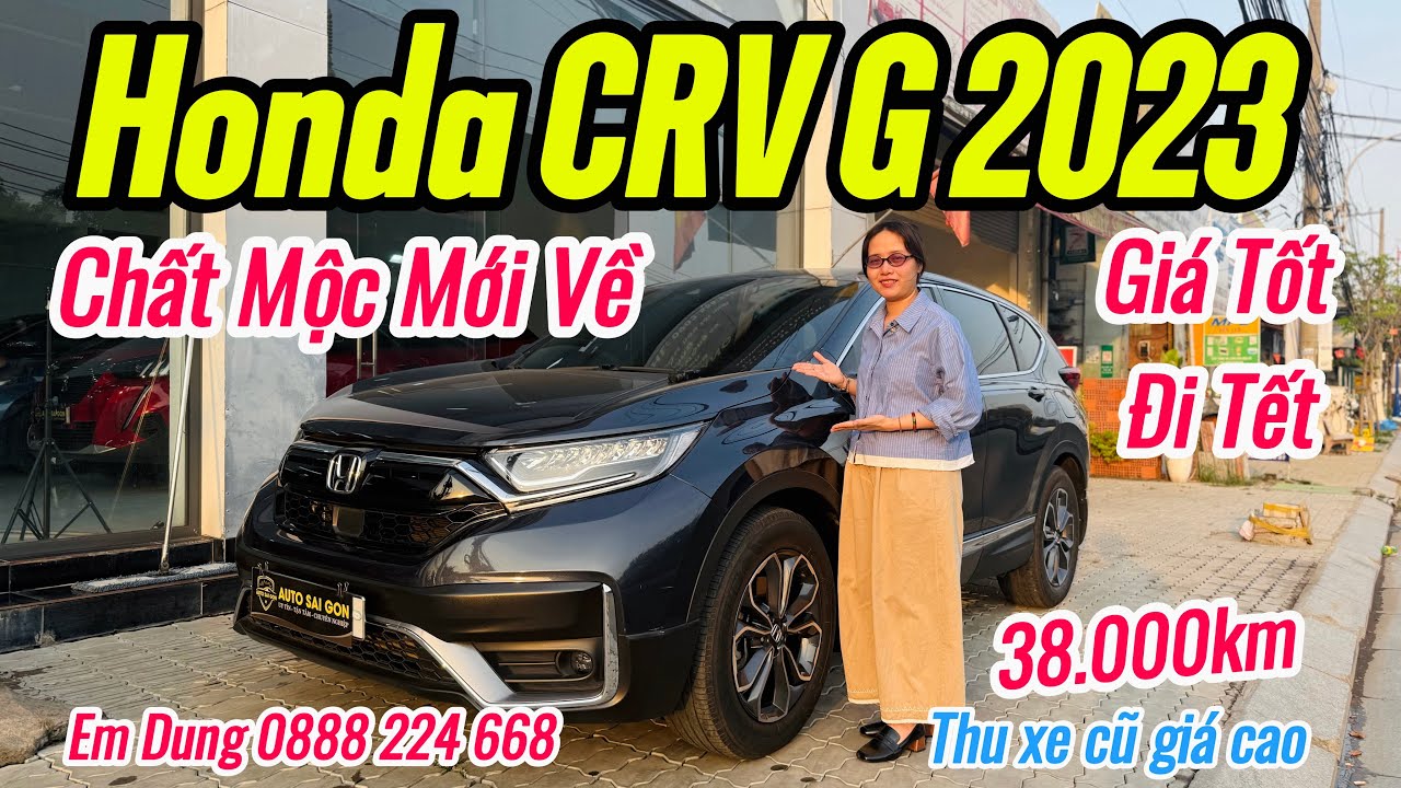Honda Crv G 2023 lướt giá tốt đón Tết|Thu mua ô tô cũ Tphcm
