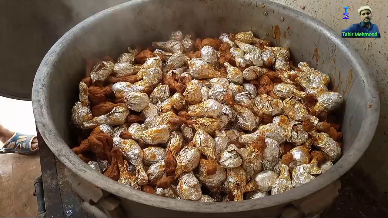 Chicken Steam Recipe -Shadiyoon Wala || 45 KG چکن فائل اسٹیم شادیوں والا by Tahir Mehmood