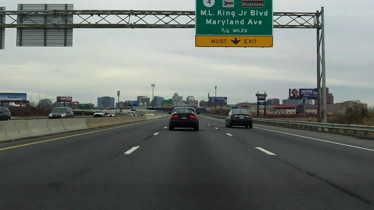 Wilmington Expressway (Interstate 95 Exits 5 to 11) northbound YouTube